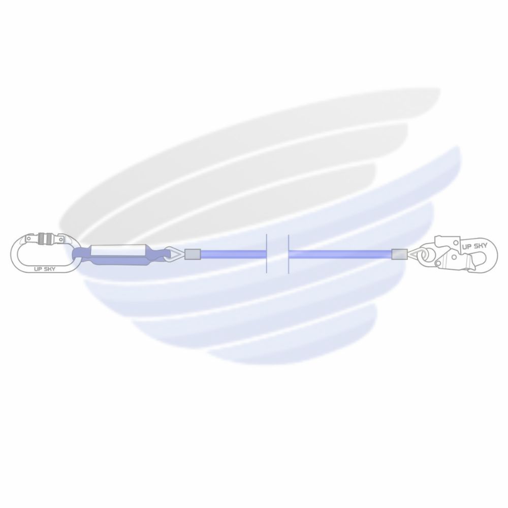 Строп зі сталевого тросу з амортизатором АСТ1/Oval-S